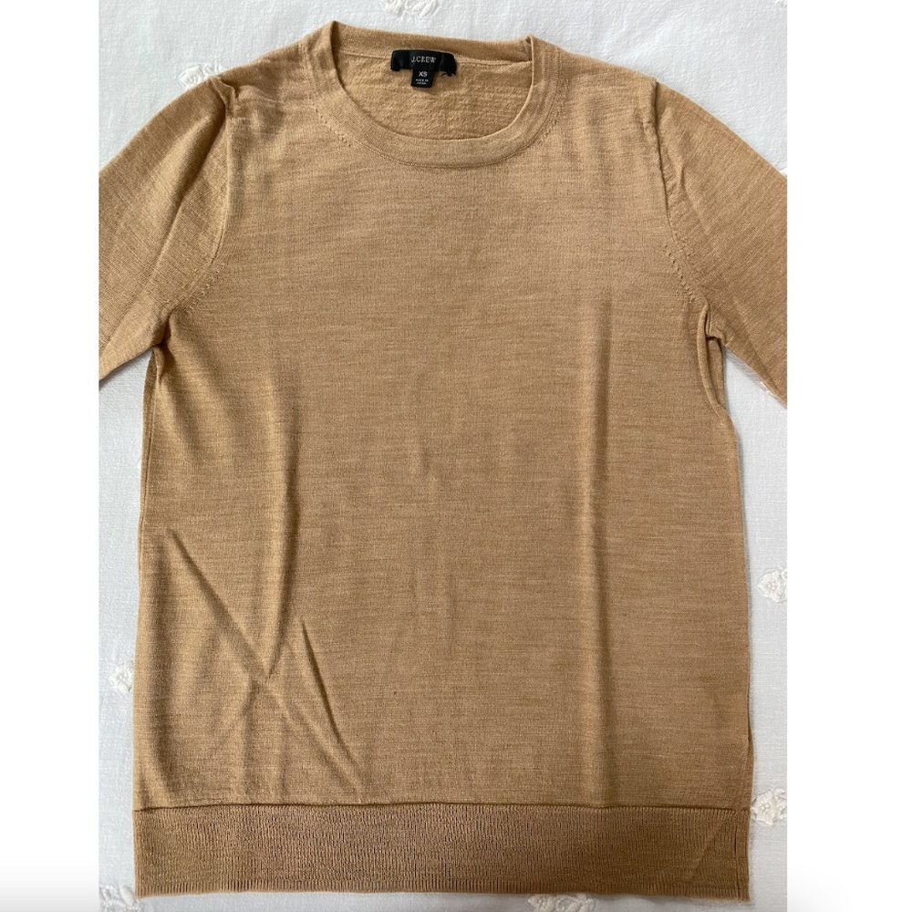 Camel Colored Merino Wool Sweater from J.Crew XS